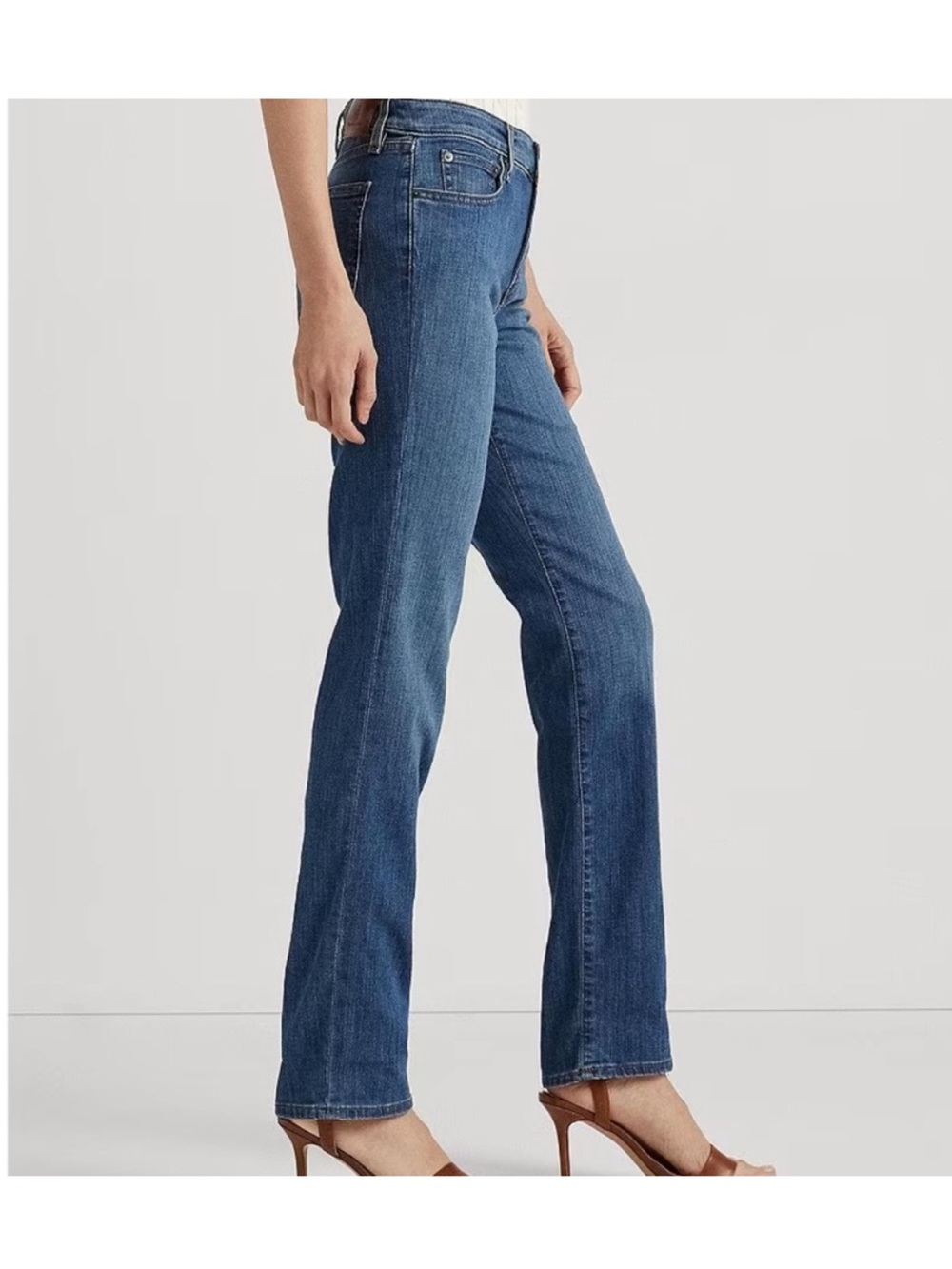 Lauren Ralph Lauren medium blue classic bootcut stretch jeans
